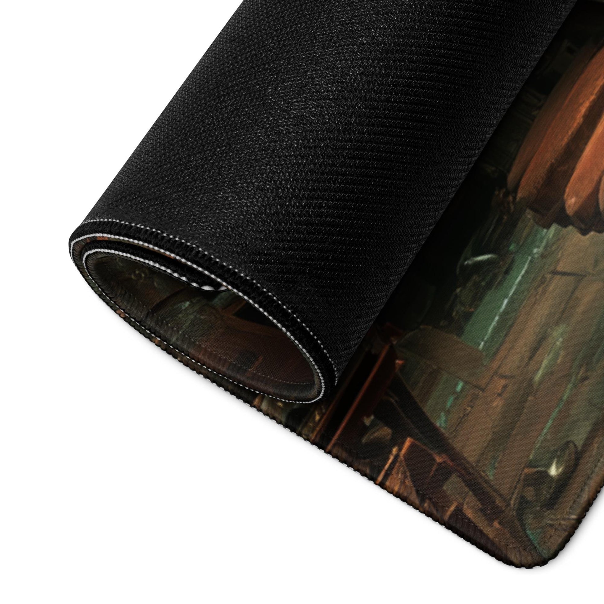 Steampunk Blacksmith Desk Mat | Fantasy Lab Mouse Pad - Industrial Aesthetic Arcane Style Gaming & Office Desk Pad