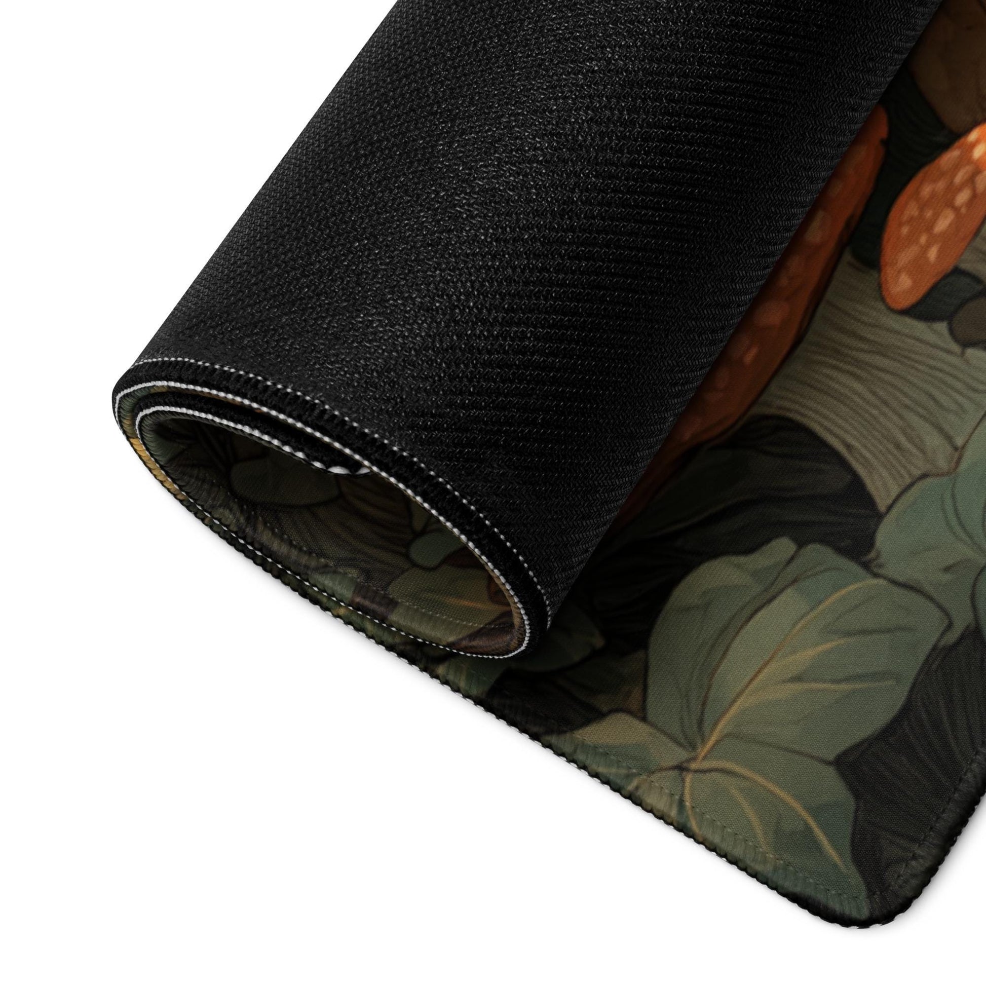 Cozy Autumn Forest Desk Mat | Halloween Black Cat Large Mouse Pad - Cottagecore Pumpkin Aesthetic XL Gaming & Office Desk Pad